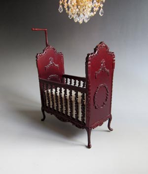 nursery crib mahog